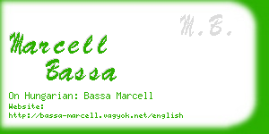 marcell bassa business card